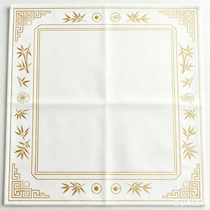 Luxury <b>Foldable</b> Set of 144 Melamine Mahjong Tiles with Golden Glitter English Numerals Includes <b>Game</b> <b>Table</b> Set for 4 Players - Product Image 5