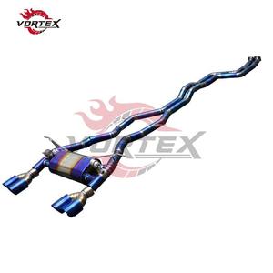 Échappement Catback VORTEX Grade 5 Ti Rainbow à soupapes pour BMW F80 M3/F82 M4 3.0T 2014-2018 Performance de course - Product Image 2