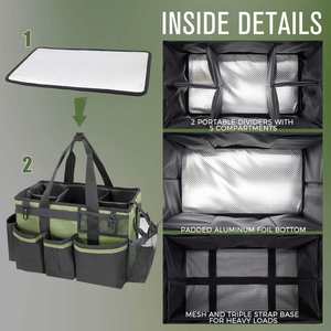 Sac de rangement multifonctionnel en tissu polyester 2026 pour outils et fournitures de nettoyage, sac fourre-tout portable - Product Image 2