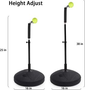 Attrezzatura Portatile per Allenamento Tennis all'Aperto, Trainer Telescopico Regolabile in Altezza per Auto-Allenamento - Product Image 3