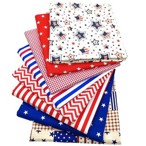 New Star Stripe Independent Pattern Pure Cotton Twill Fabric DIY <b>Patchwork</b> Cloth For Household Bedding Sewing - Product Image 1