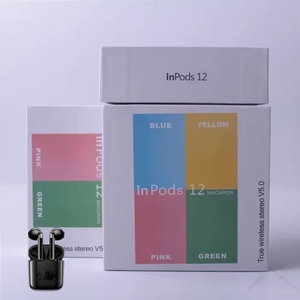 Audífonos Inalámbricos <span class=keywords><strong>Inpods</strong></span> 12 HiFi, Nuevos <span class=keywords><strong>Auriculares</strong></span> con Reducción de Ruido, Chipset JL, Control Táctil, Función Impermeable, Indicador LED de Batería - Product Image 3