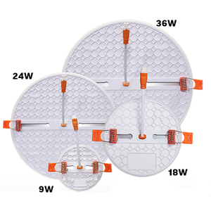 Panel de luz Led de techo cuadrado empotrado, redondo, sin marco, ajustable, tamaño de agujero, 9w, 18w - Product Image 6
