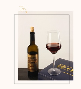 Verre à vin en cristal transparent de qualité supérieure soufflé à la main coupe longue tige mince fil d'argent enroulé verres de Bourgogne pour le vin rouge - Product Image 5