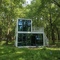 Maisons conteneurs contemporaines en acier avec panneaux sandwich, villa légère en acier étanche pour hôtel, bureau, toilettes