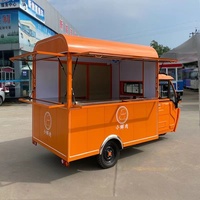 Tricycles mobiles d'extérieur Motos Camions de glaces Tuk Food Trucks vendus aux États-Unis