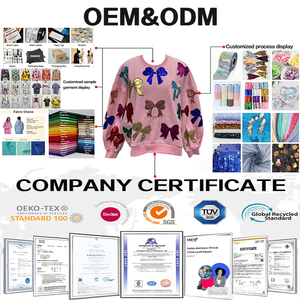 <span class=keywords><strong>Felpa</strong></span> Unisex Personalizzata con Collo Alto, Logo Ricamato con Motivo Libellula in Metallo, Cotone con Paillettes - Product Image 3