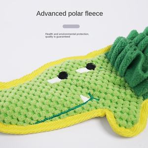 فريدة من نوعها نسيج دائم على شكل تمساح الحيوانات الأليفة حصيرة Snuffle التدريب على الصوت بطانية تغذية بطيئة الكلب لعبة Eduional - Product Image 4