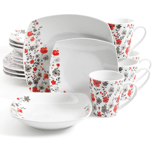 Juego de vajilla de cerámica, juego de cena de porcelana Simple con calcomanía, novedad de <span class=keywords><strong>2022</strong></span> - Product Image 1