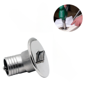 Nouveau réservoir de carburant pour <span class=keywords><strong>bateau</strong></span> marin en acier inoxydable poli miroir, remplissage d'eau, col de remplissage incliné, <span class=keywords><strong>bouchon</strong></span> sans clé de 1 1/2 pouce - Product Image 1