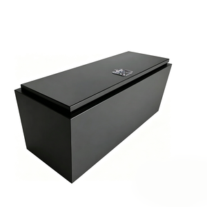 Truck <b>Bed</b> Tool Box Cargo <b>Bed</b> <b>Storage</b> Case Lockable Utility Chest for Outdoor Vehicle Accessories Pick-up <b>Black</b> Steel Tool Box - Product Image 2