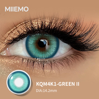 Lensa Kontak Diameter Kecil Coklat Lembut 14.2mm - Sekali Pakai Sehari, Peningkat Warna Mata Alami Warna Hijau/Biru/Abu-abu 38% Air