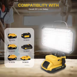 ไฟทำงาน LED ไร้สาย 18V พร้อมไฟฉายพกพาแบบ COB IP67 ชาร์จ USB สำหรับใช้งานในสวน ไฟ LED สำหรับสวน - Product Image 4