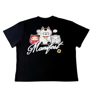 Camiseta Unisex de Cuello Redondo Oversize con Estampado Grande, de Secado Rápido, Tejido de Algodón, Impresión Personalizada, Estilo Urbano, Nueva, Hecha en Vietnam - Product Image 1