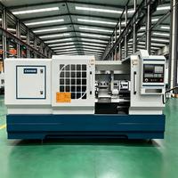 Tour CNC à banc plat CK6163, portée de coupe 630 mm, alésage 105 mm, longueur 1000 mm, 11 kW, tourelle à 4 postes pour arbres et disques