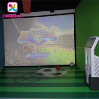 Équipement de divertissement par projection interactive, machine de jeu sportif numérique, simulateur de football