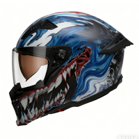 Casque modulaire pour moto BYB/RNG, graphisme personnalisé, visière jour et nuit, logo de la marque, certificat DOT, autocollants personnalisés