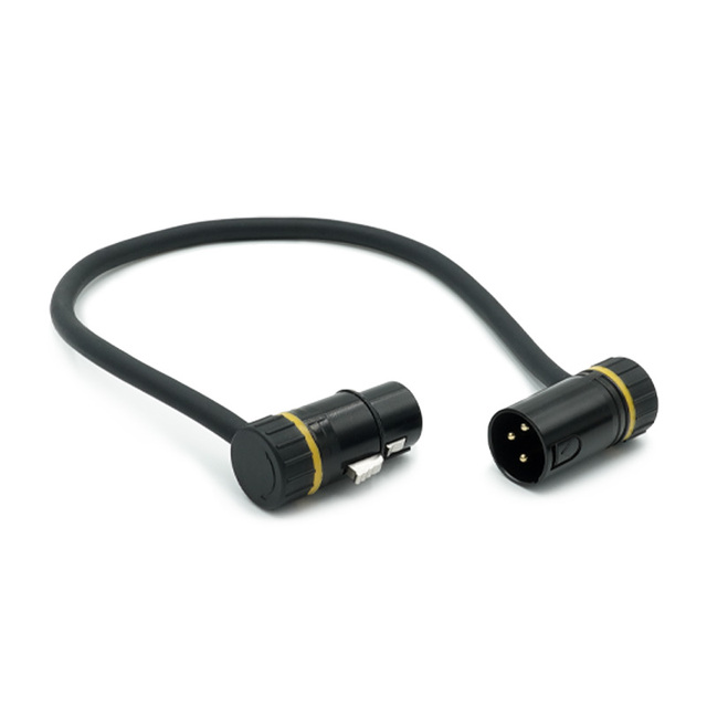 PRATT 3Pin XLR Audio Adapter Adjustable Right Angle Female Solder Microphone Connector Nickel Plated Black Shell CE Certified 6A