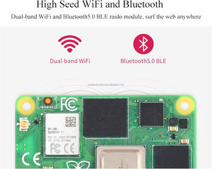 ชุดโมดูลประมวลผลราสเบอร์รี่ Pi 4มาพร้อมกับแรม CM4108032-8GB 32กิกะไบต์แฟลช eMMC กับ Wi-Fi พร้อมฮีทซิ<span class=keywords><strong>ง</strong></span>ค์ CM4และเสาอากาศ CM4 - Product Image 5