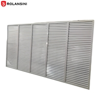 Volets extérieurs horizontaux en aluminium Rolansini, nouveau style, couleur blanche, sur mesure, isolation thermique, conformes à la norme AS2047