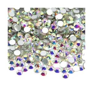 Low Moq Crystal Rhinestones Wholesale Flat Back Rhinestones Hot Fix Bulk Non Hot Fix Rhinestones Flatback Crystals