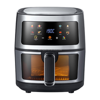 Friteuse électrique programmable numérique Freidora De Aire en acier inoxydable d'une capacité de 8 litres