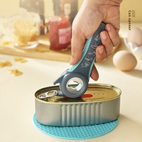 Ouvre-bocal Ensemble de 3 pièces Ouvre-couvercle multifonction Ergonomique Antidérapant Ouvre-bouteille multifonction pour mains faibles