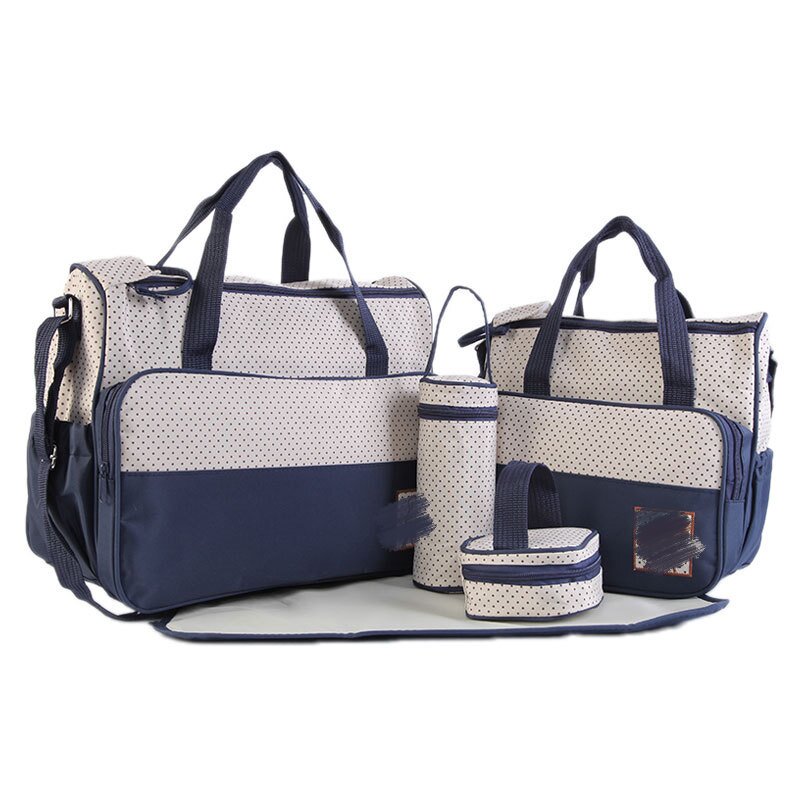 Лидер продаж 2023, многофункциональный комплект из 5 предметов, сумка для мамы, дорожная сумка для мам, сумки для детских подгузников для кормления