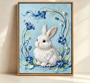 Kit de Peinture Moderne DIY avec Perles, Art Diamant, Broderie, Décoration Murale, Sujets Animaux Imprimés, Cadeau pour Adultes - Product Image 6
