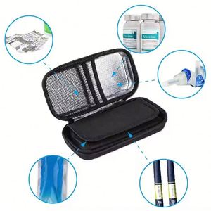 Insulin Ice Pack Pen Cooler Bag Insulated Medicine Organizer for Daily Rehabilitation Therapy Supplies - Product Image 5