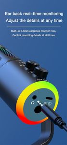 Studio Condenser Microphone USB C for Live Streaming Gaming Podcast Plug Play <b>PC</b> Computer Mic with Tripod <b>Stand</b> Pop Filter - Product Image 2