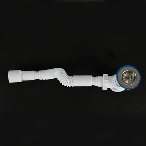SANIPRO flessibile espandibile tubolare tubo dell'acqua <span class=keywords><strong>sifone</strong></span> trappola per bottiglie in plastica <span class=keywords><strong>cucina</strong></span> <span class=keywords><strong>doppio</strong></span> <span class=keywords><strong>lavello</strong></span> scarico P-Trap - Product Image 3