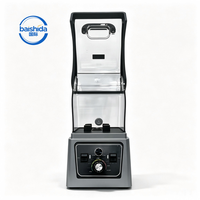 Blender professionnel insonorisé avec bouclier acoustique, mixeur silencieux haute vitesse pour smoothies, idéal pour café, bar, restaurant