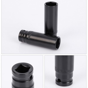 Clés à <span class=keywords><strong>douille</strong></span> profondes OEM 1/2'' pour réparation automobile, douilles hexagonales allongées 8mm-36mm 78mm, jeu de douilles pour clé pneumatique - Product Image 5