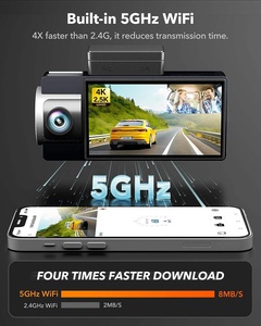 <span class=keywords><strong>Cam</strong></span>éra embarquée triple Wolfbox Distributor I17 4K, enregistreur de conduite avant et intérieur, boîte noire de voiture avec vision nocturne HD - Product Image 4