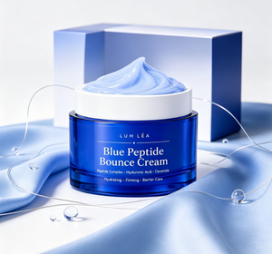 Crema Facial Hidratante y Reafirmante LUM LÉA Blue Peptide Bounce con Complejo de Ceramidas y Péptidos para Todo Tipo de Piel, Uso Diario - Product Image 1