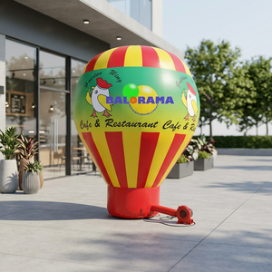 Balorama Giant Digital Printed <b>Inflatable</b> Roof-top Balloon 6-8 ft X 6-8 ft Electric Air Pump - Product Image 3