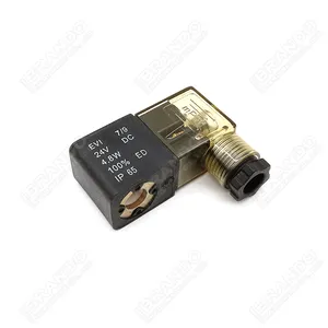 9mm Hole Inner MPM Connector EVI 7/9 Solenoid Coil Fitting For 4V Series Pneumatic Valve