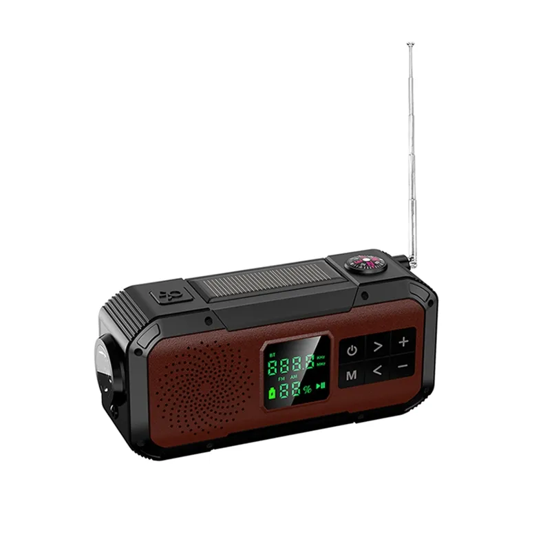 Портативный внешний радиоприемник, AM FM-радио, сабвуфер с подсветкой, мультимедийный динамик от китайского производителя