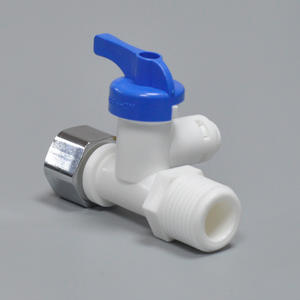 Válvula de bola de tres vías de plástico con entrada de 1/2 pulgada para purificador de agua, uso en cocina - Product Image 3