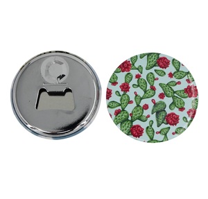 高品质58毫米2 1/4 "按钮开瓶器，带磁性空白徽章材料 - Product Image 1