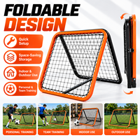 Filet de rebond pliable pour le football, cadre en acier portable, filet de rebond pour l'entraînement au football en solo