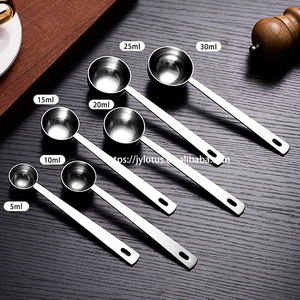 6 adet 304 paslanmaz çelik kedi köpek maması ölçü kepçe ölçüm kaşık <span class=keywords><strong>Pet</strong></span> gıda ölçüm kepçe - Product Image 5