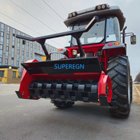 TFM180 100hp agricultura granja rueda Tractor 3 puntos Mulcher bosque pionero máquina Tractor cepillo Mulchers PTO forestal Mulcher