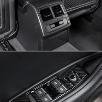 Accessoires intérieurs en ABS avec finition en fibre de carbone pour Audi A4 S4 RS4 S5 B9 A5 RS5 F5 berline Allroad Avant Cabriolet 2016-2025