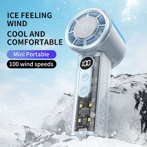 Nuevo Ventilador de Mano Mini Transparente USB X05, Ventilador Portátil de Alta Velocidad con Enfriamiento Turbo, Enfriamiento con Aire Frío Intenso, con Cuerda para Colgar - Product Image 6
