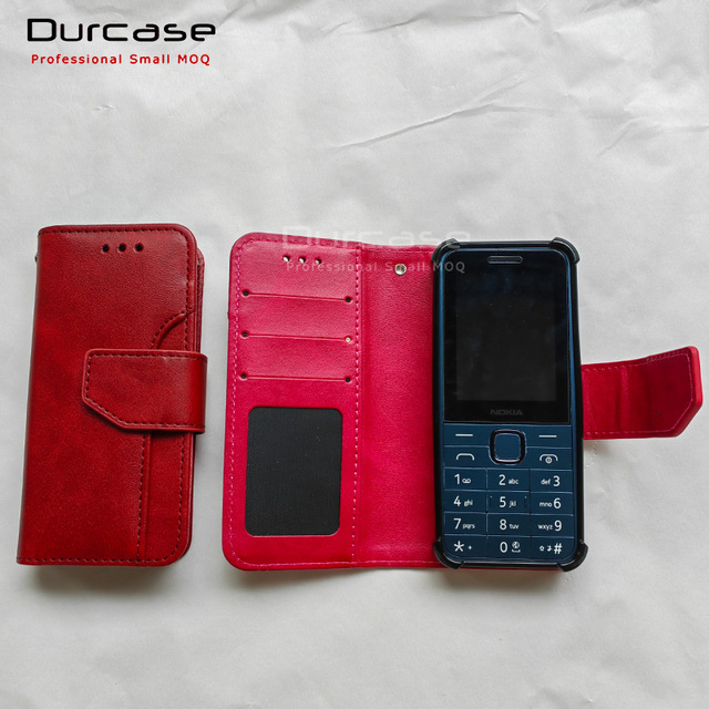 Israel Kosher Leather Mobile Phone Case for Nokia 225 4g 2024 Magnetic Wallet Book Cover With Card Slots Covers Cases