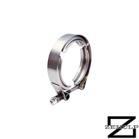 Collier de serrage en V en acier inoxydable 304 pour échappement turbo, anti-rouille, qualité automobile, 2,25 pouces (57 mm) pour système d'échappement haute performance