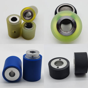 Roulette de porte coulissante de haute qualité personnalisée, roue en PU souple, silencieuse, à faible bruit, roulement pour systèmes de rails de porte et de fenêtre, fonctionnement fluide - Product Image 2