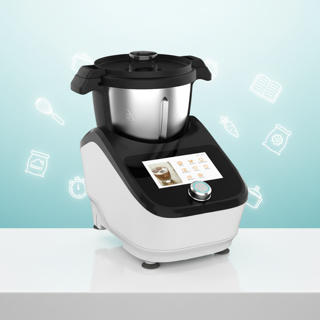 Large-capacity Household Kitchen Appliances, Multi-functional Electric Intelligent Food Processor, Cooking Robot